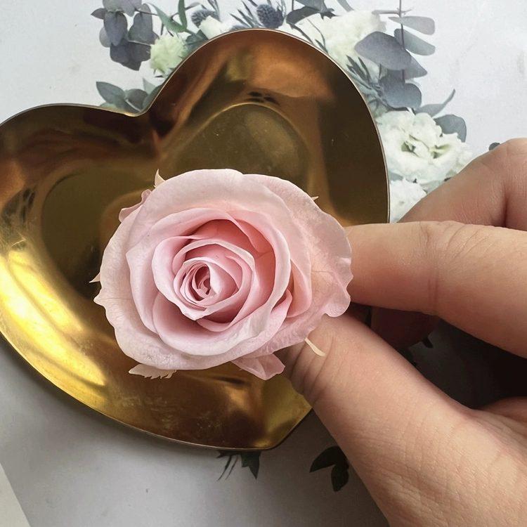 Материалы для DIY вечной жизни цветка, класс B, голова вечной розы 2–3 см, маленький брелок-розочка с основным материалом