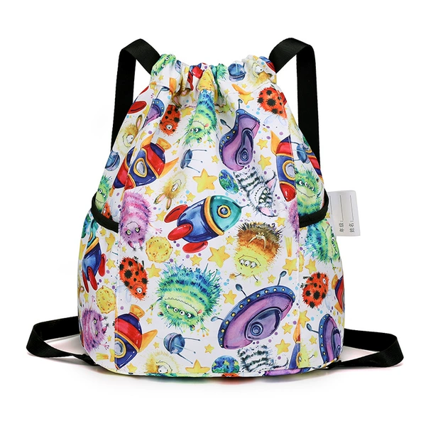 Children's backpack alien flying plate