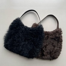 皮毛一体手提单肩皮草女式包包真毛真皮女包毛毛包