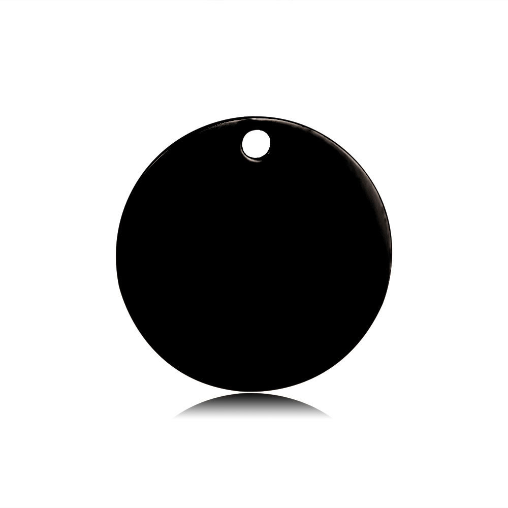 国境を越えた欧米のステンレスの円形の犬の札は字のペットの札の電気めっきのペンダントの猫の札のキーホルダーの部品をなくします。