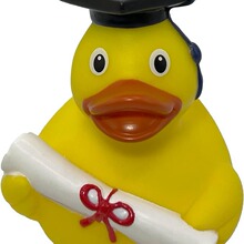 跨境Graduation Rubber Ducky2024毕业季橡胶鸭摆件毕业派对装饰