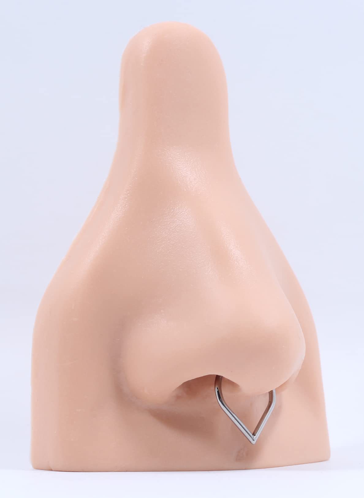 G23 Titanium Alloy Water Drop Nose Ring Closed Ring Open Ring Earring Nose Nail Ear Buckle Puncture Jewelry Vacuum Plating detail image 17