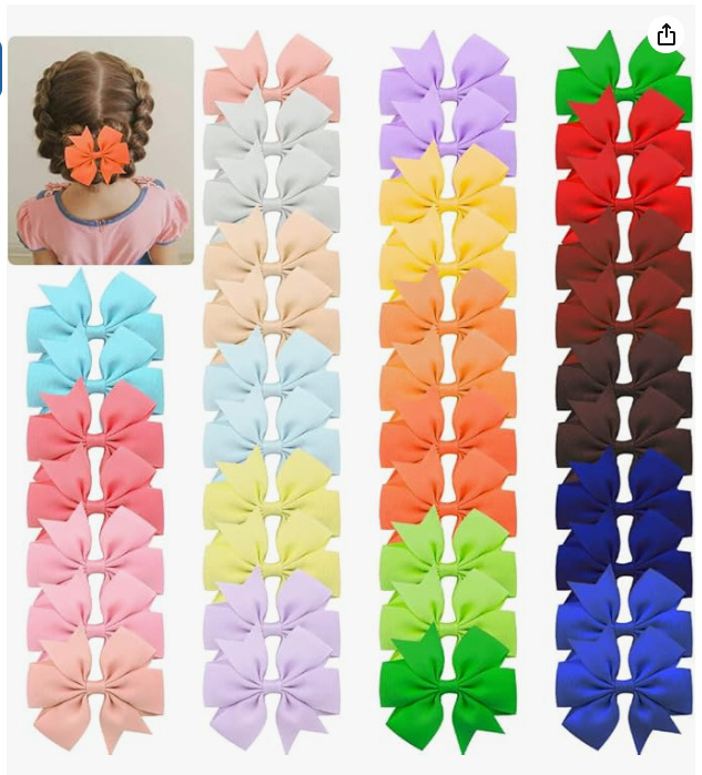Amazon Comercio exterior hecho a mano del bebé cola de golondrina en forma de V costilla cinta arco horquilla accesorios para el cabello de los niños tocado 564 image 15