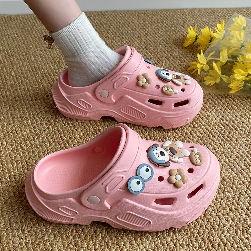 Slide, summer slippers, cute non-slip footwear platform, cartoon comfortable shoes for beloved