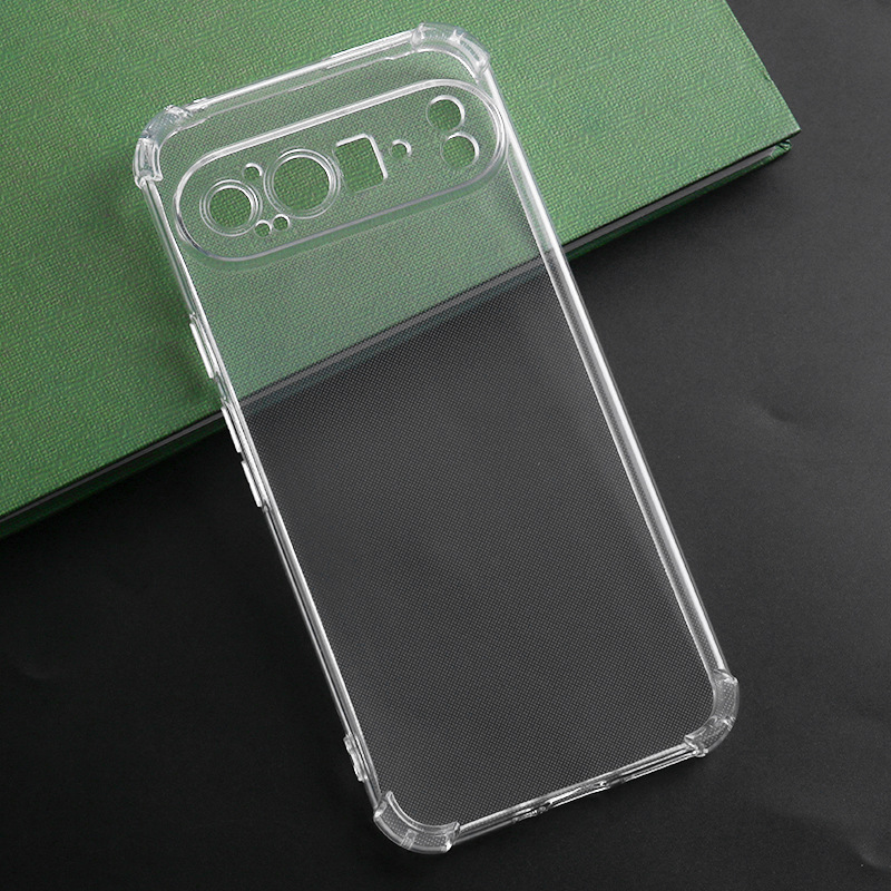 适用谷歌系列Google Pixel 8/7A/6Pro/5A四角防摔透明TPU手机壳