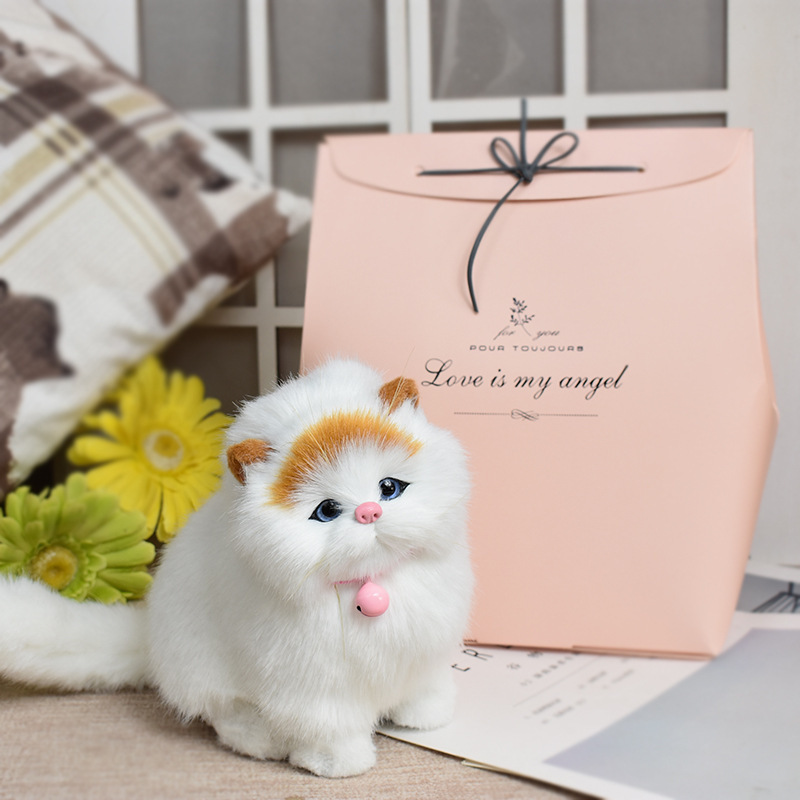 Llamará a un gato simulado, un gato simulado, juguetes de peluche, muñecas, animales, muñecas de gato simulado, regalos de cumpleaños.