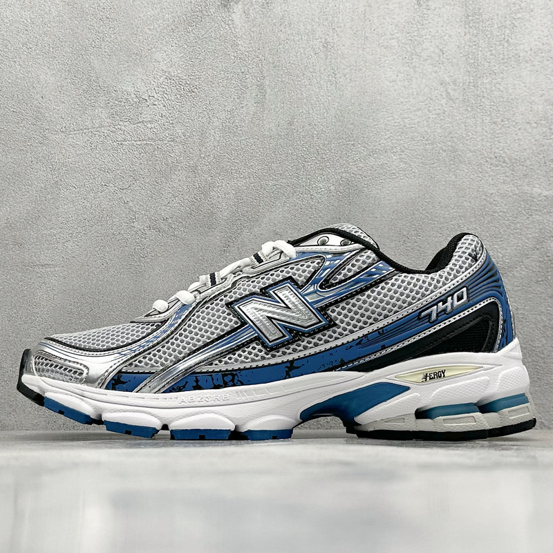 純粋なオリジナル NB740 ランニングシューズ通気性メッシュスポーツシューズ男性と女性のためのレトロな高さのパパシューズカップルファッショナブルな靴|undefined