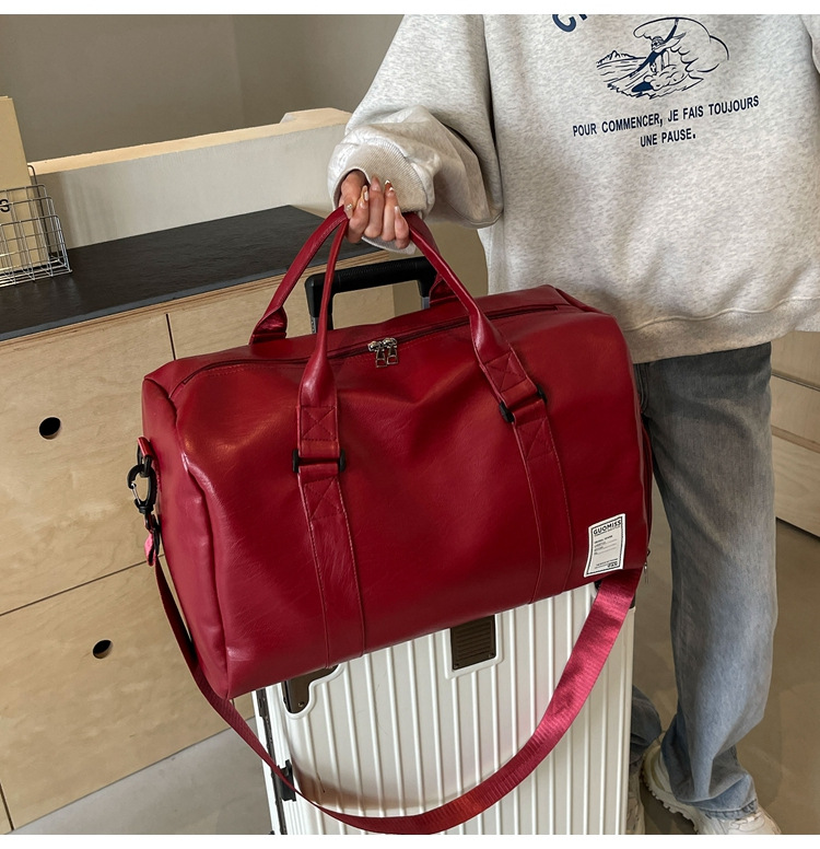 Men's high-end travel bag, large-capacity sports and fitness bag, women's leather travel clothes, luggage bag for men undefined