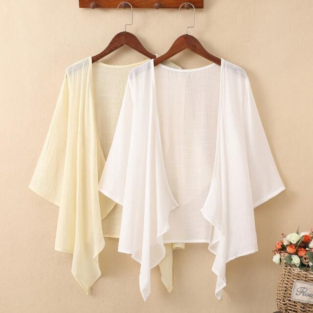 Plus size 1.0-150kg women's shawl, new summer cardigan, sun protection coat, three-quarter sleeves, loose and versatile cover-up Plus size 1.0-150kg women's shawl, new summer cardigan, sun protection coat, three-quarter sleeves, loose and versatile cover-up