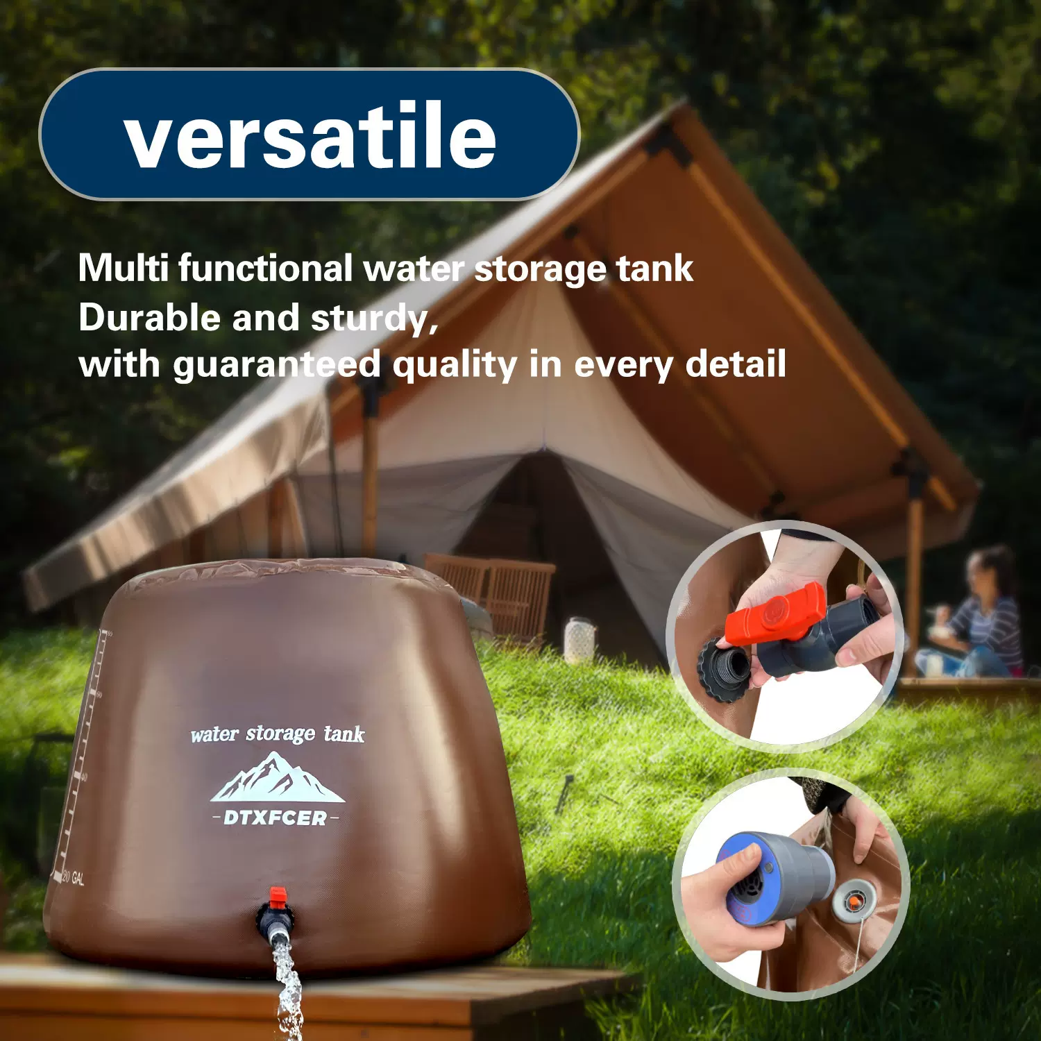 跨境厂家供应大容量软体储水罐便携式移动蓄水池户外应急园林农业