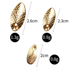 50 pieces per pack lure kernel metal noise plate dropper fish scale glitter accessory for carp fishing