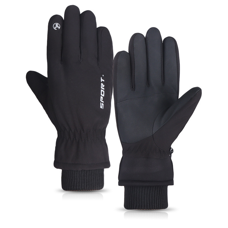 Unisex Ski gloves winter warm outdoor sports cold plus fleece thickening all refers to windproof waterproof cycling gloves winter_maomaolike.com