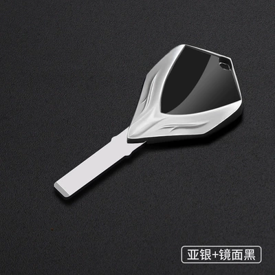 Motorcycle Metal Key, Motorcycle Key - asian-silver-mirror-black-bm-105