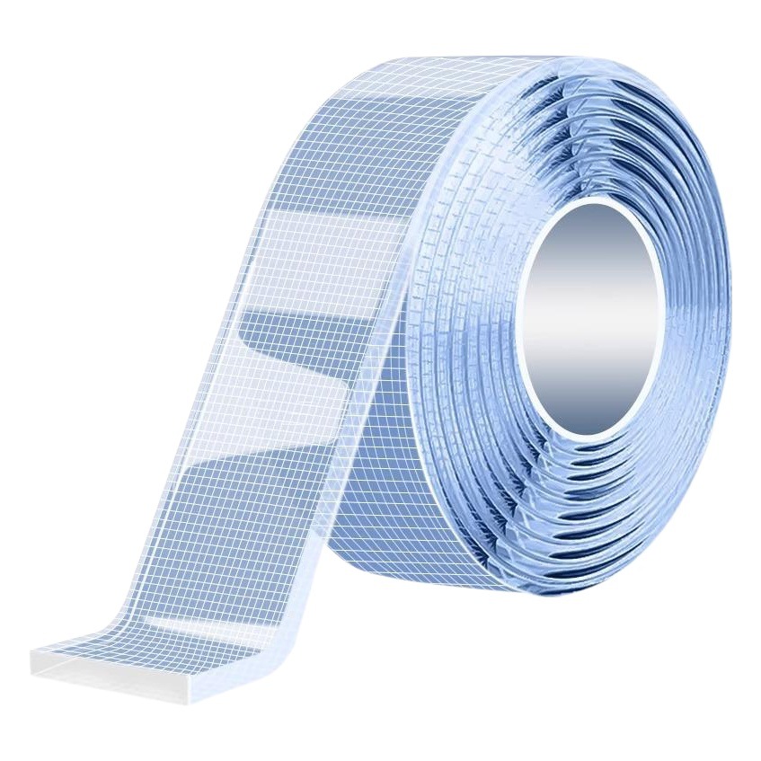 Fábrica al por mayor transparente nano pegamento diez mil veces de lavado neto rojo adhesivo de doble cara hogar de alta malla adhesiva nano cinta