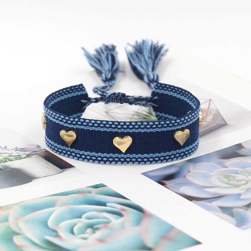 Bohemian Heart Shape Polyester Unisex Bracelets display picture 3