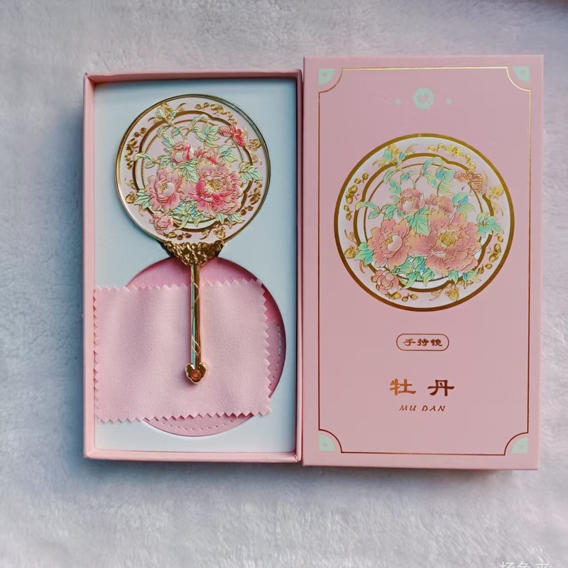 金属化粧鏡美容ハンドヘルド工芸品旅行記念ギフト特別な文化創造中国風工場直販|undefined
