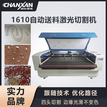 自动送料激光切割机 皮革绒面打孔卷帘工业面料阻燃布激光切割机