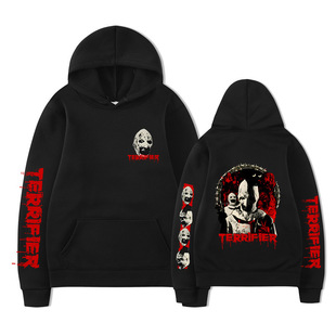 Cross-Border Terrifier Hoodi Horror Movie Halloween Merch Long Sle ev