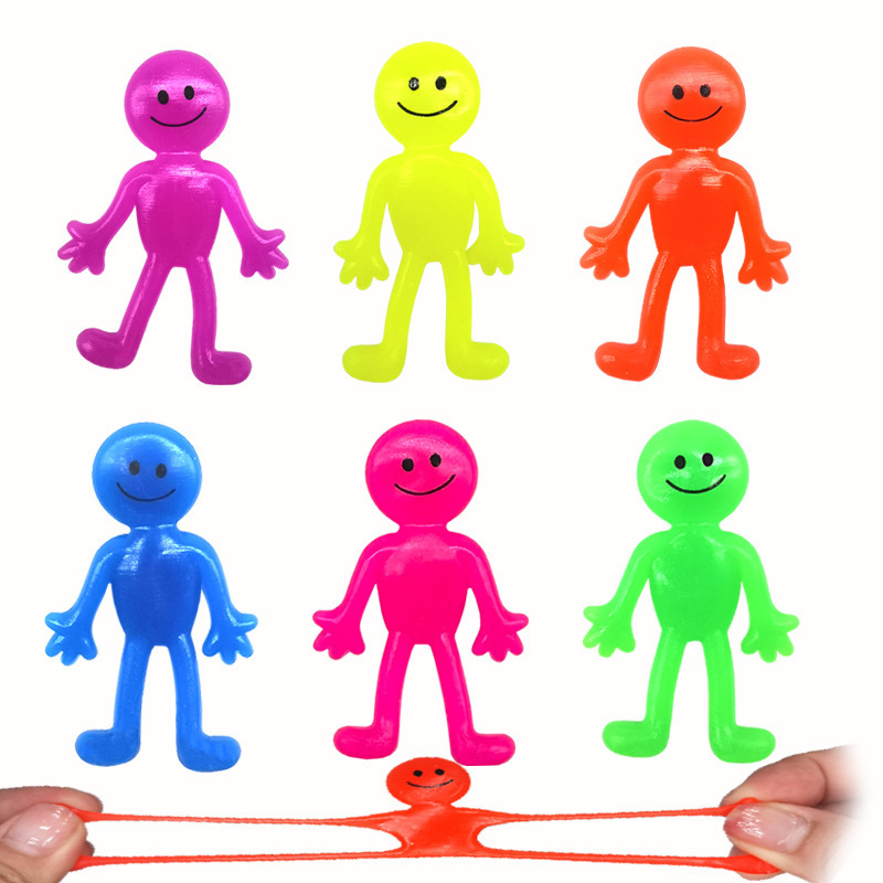 Cross-Border Hot-Selling Tpr Expression Figures Squeeze Toys Smiley Face Dolls Elastic Stretch Stress Relief Toys