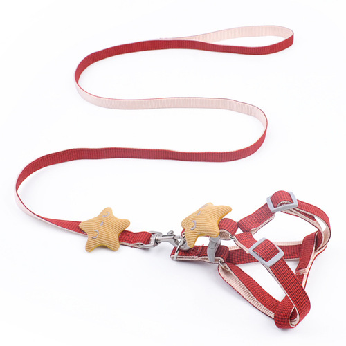 Traction rope manufacturer small and medium-sized dog harness collar anti-breakaway dog ​​rope pet vest style dog traction rope