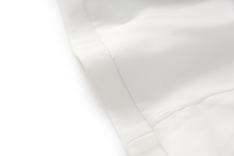 Abbigliamento da donna, giacca da abito piccola a maniche lunghe, a tinta unita, con un bottone, colore bianco diamante caldo, vestibilità attillata, temperamento autunnale precoce_voghion.com