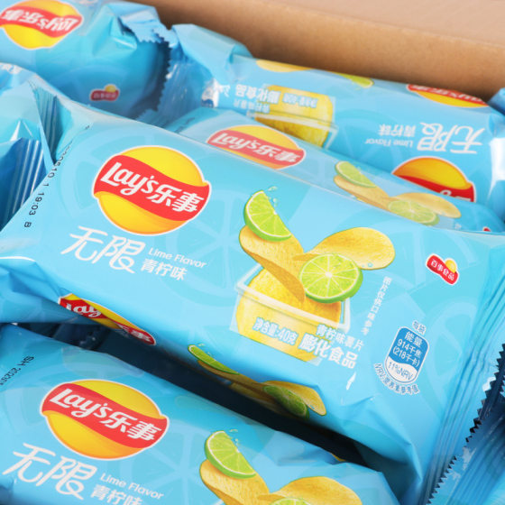 Happy unlimited potato chips drawer pack 40g * 36 packs whole box wholesale original cucumber tomato flavor leisure food snacks