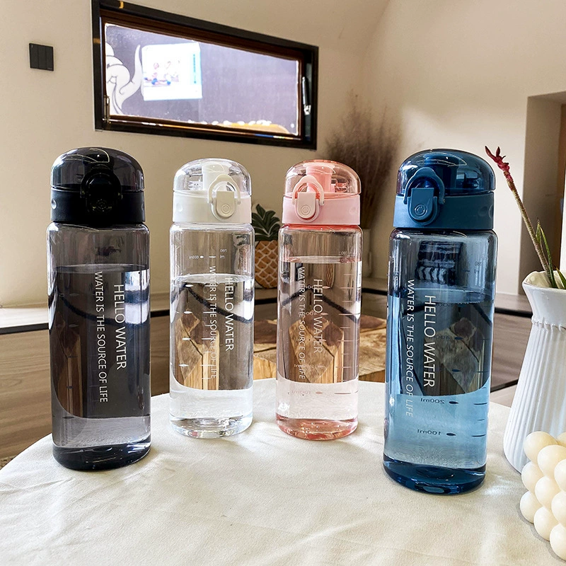 Производитель оптом пластиковая портативная чашка для воды для студентов на свежем воздухе, женское летнее спортивное водяное стекло