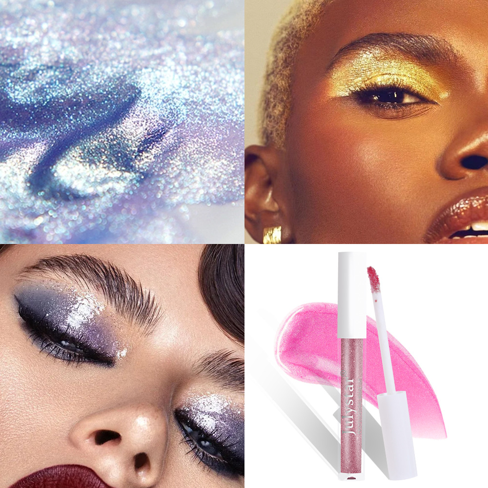 carina Julystar Ten Color Pearl Matte Makeup Colorful Streaming eye shadow Liquid Set_voghion.com