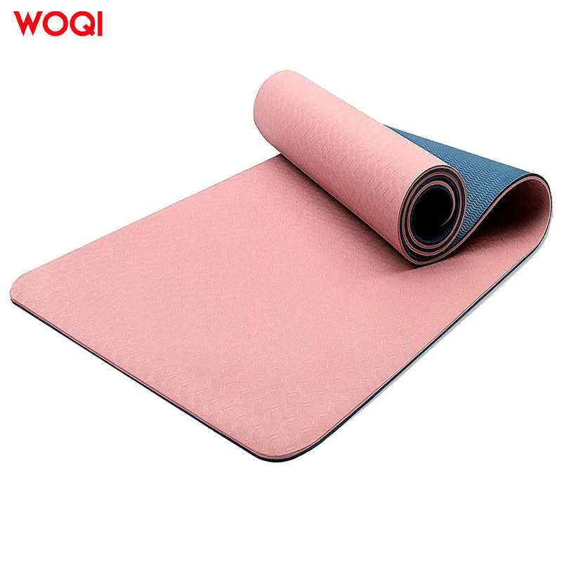 WOQI textured non-slip surface yoga mat exercise balance yoga mat with logo