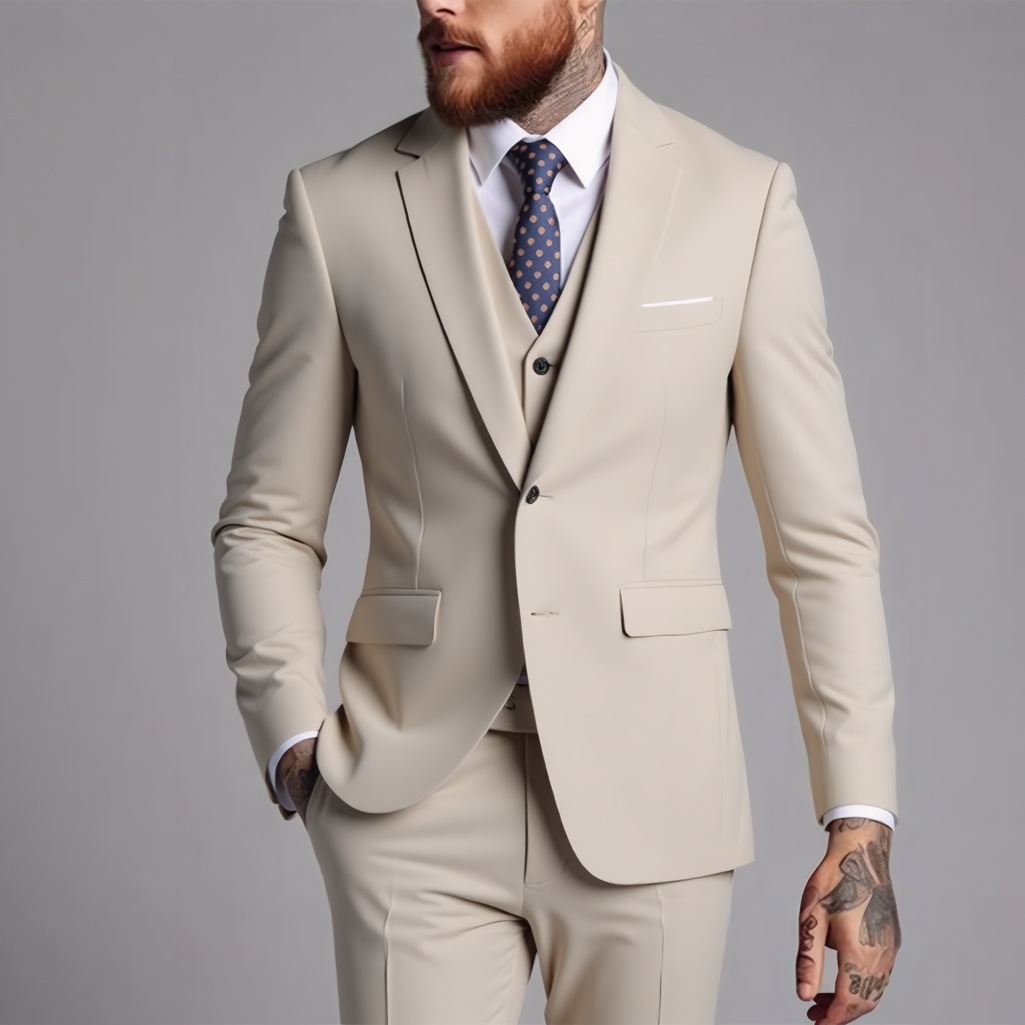 Abito uomo tre pezzi formale per lavoro matrimonio e ufficio_voghion.com
