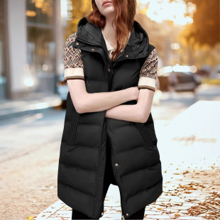 Women's Longa Avest Sleeves Puffy Jacket Cross-Border Dropshipping