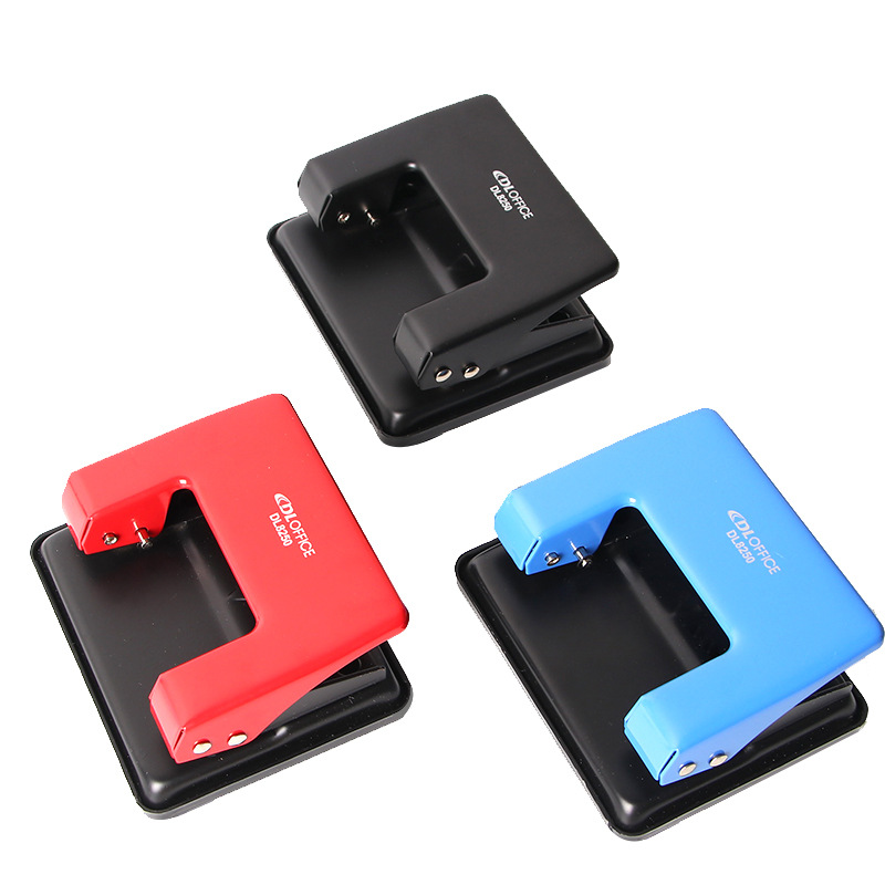 Suministros de oficina puncher de dos agujeros manual de hojas sueltas agujero redondo puncher poroso pequeño puncher papelería al por mayor