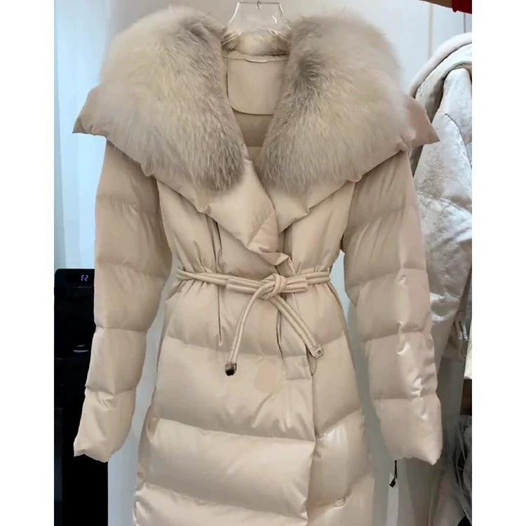 Модный браслет, зимний пуховик, стиль Chanel, увеличенная толщина
