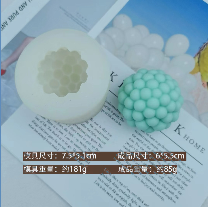 DIY silicone mold geometric cylindrical series Candle aromatherapy ball/cylindrical handmade soap ornaments cake grinder