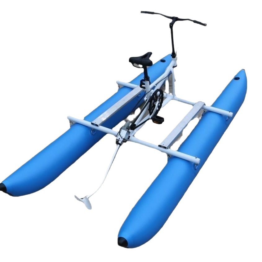 Venta directa de fábrica de bicicletas de agua para adultos Boya inflable de aleación de aluminio Bicicleta portátil de pedal de entretenimiento al aire libre