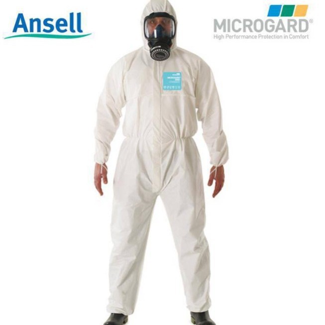 安思尔2000防护服连体全身化学实验喷漆防尘防化服微护佳MG2000