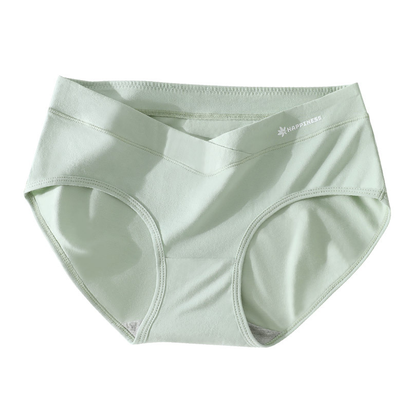 Ropa interior de maternidad de algodón transpirable de algodón antibacteriano inferior entrepierna embarazada temprano, medio y tardío posparto sin costuras más ropa interior de maternidad de tamaño