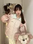 撞色新款冬季拼接棉服