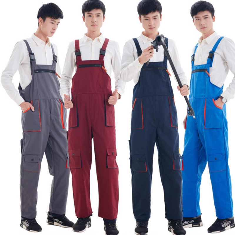 Upgraded Four-Season Overalls for Men, Work Clothes, 4S Machine Repair, Auto Repair Dust-Proof Clothes, Wear-Resistant Men's and Women's Labor Protection Work Clothes