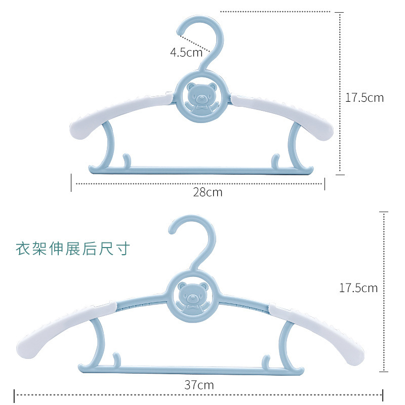 Percha de ropa para niños percha de ropa para bebés bebé especial hogar bebé recién nacido niños retráctil percha de ropa de tamaño pequeño image 7