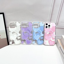 苹果17手机壳适用iPhone16pro爱心magsafe磁吸保护套15pro亚克力