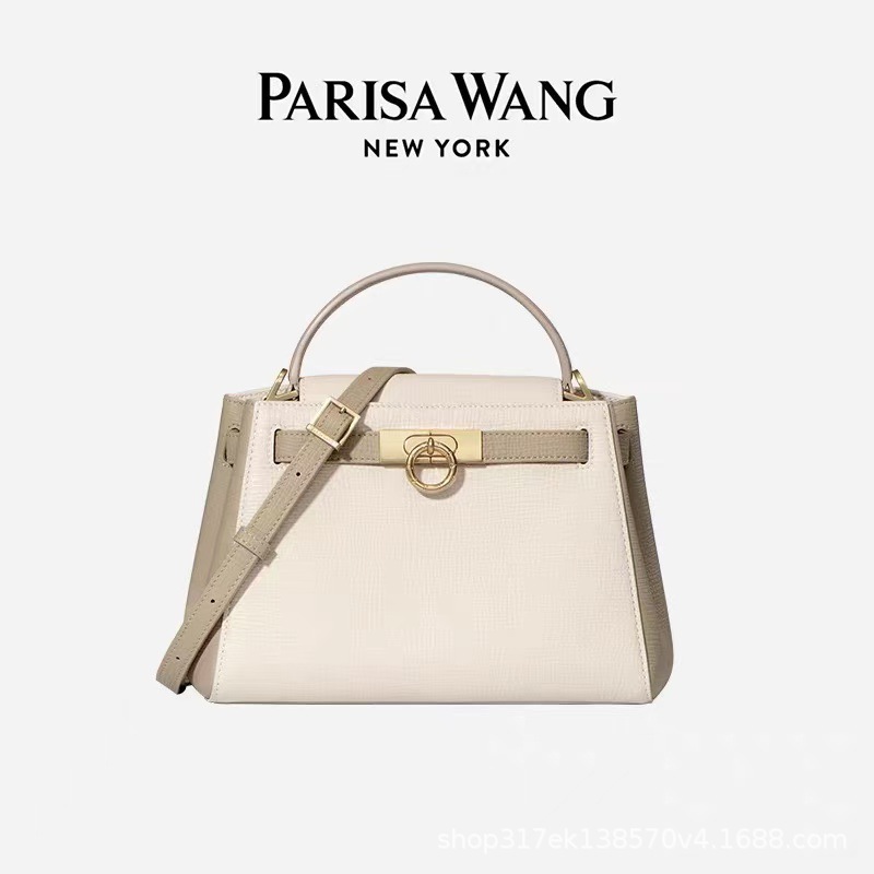 2025 New Parisa Wang Genuine Leather Women's Madison Handbag Crossbody Commuter Bag - Thumbnail 8