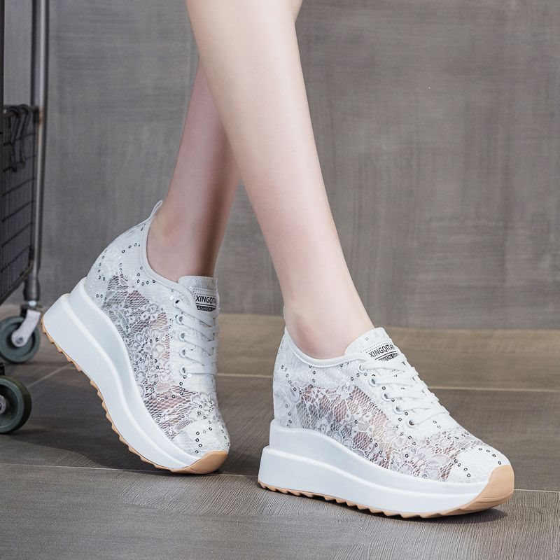 Thick-Soled Height-Increasing Women's Shoes, 2026 Summer New Lace Mesh Breathable Dad Shoes, Hollow Mesh Shoes, Fisherman Shoes Thick-Soled Height-Increasing Women's Shoes, 2026 Summer New Lace Mesh Breathable Dad Shoes, Hollow Mesh Shoes, Fisherman Shoes