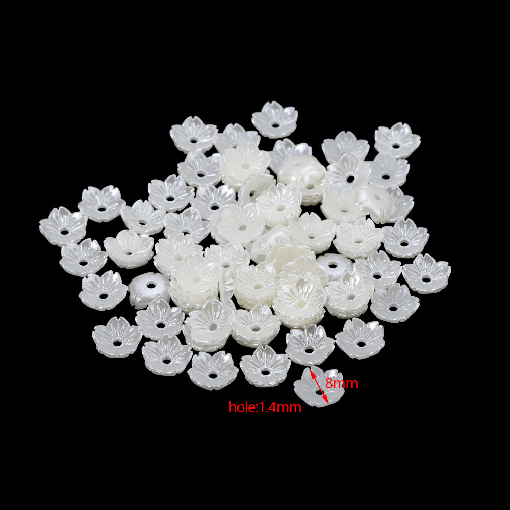 1 Set ABS Imitation Pearl Flower Bow Knot display picture 4