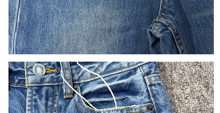 Högmidjade flare jeans för kvinnor blå med graffiti tryck_voghion.com