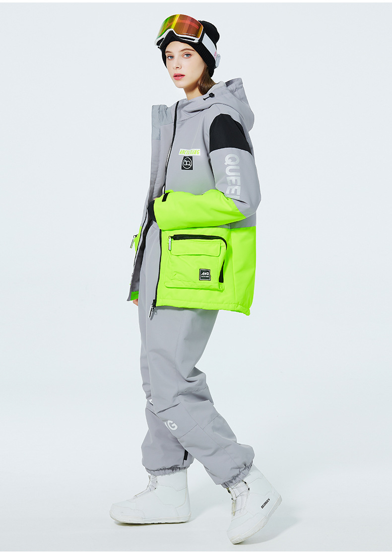 Men's Clothing Ski suit set for men and women couples warm and thick ski suit set single board double board ski suit_viptrois.com