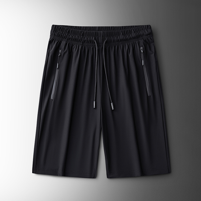 Deportes casuales de verano más pantalones cortos de tamaño pantalones cortos para hombres pantalones de playa de secado rápido pantalones de seda de hielo para hombres pantalones sueltos