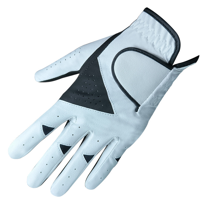 샘플 무료 디자인 교정 로고를 매핑하는 골프 양가죽 장갑의 재고 도매 가공 생산