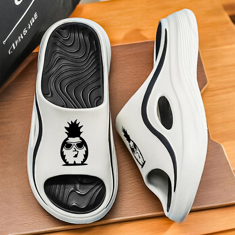 2026年春季新款点阵按摩功能防滑环保eva情侣一字拖鞋slippers