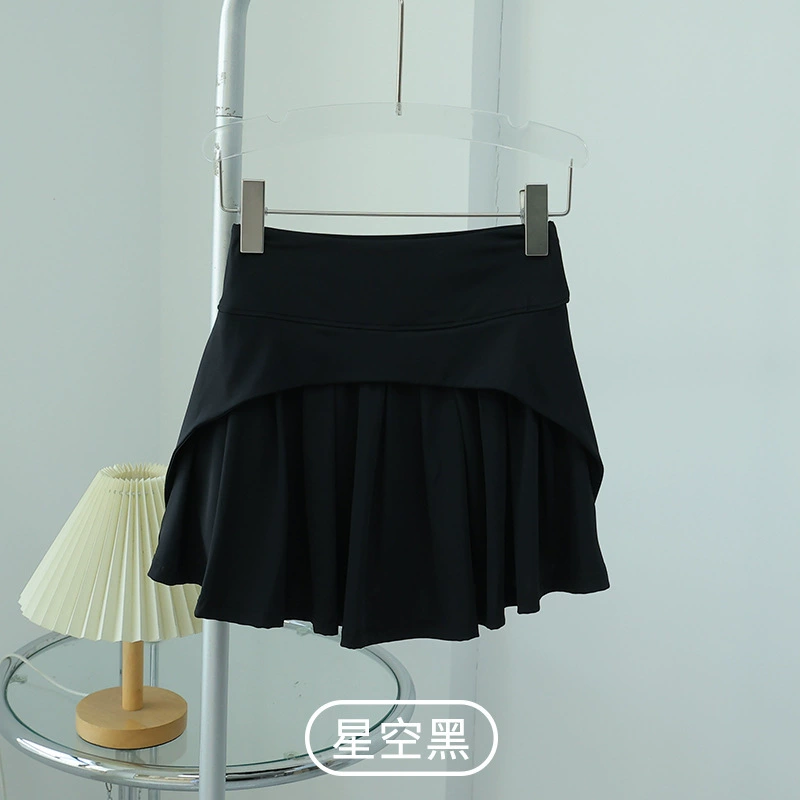 Summer skirt, tennis belt bag, shorts, A-line, bright catchy style, high waist